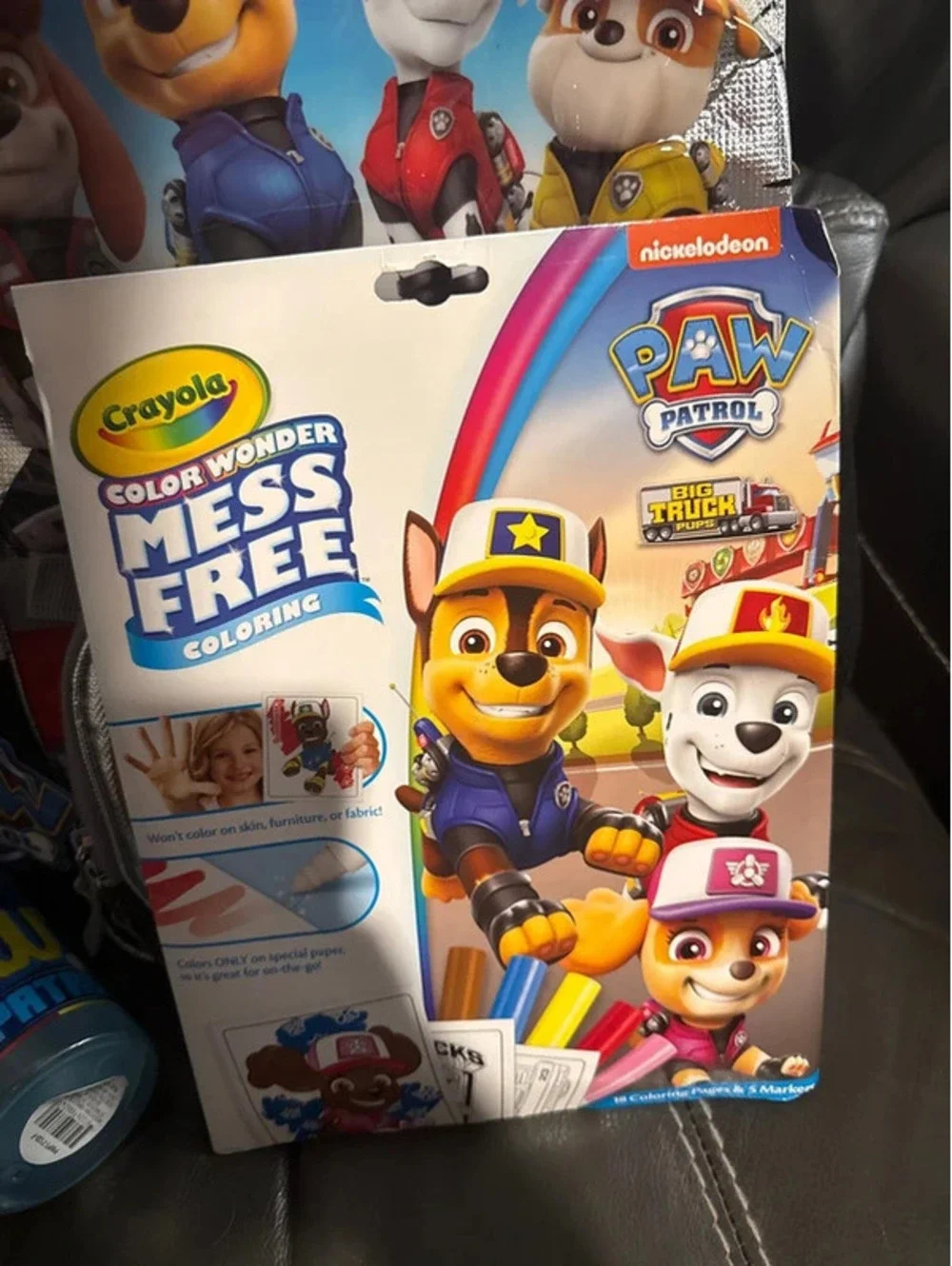 NWT Paw Patrol Big Trucks Backpack Bundle Lunch Box Plate Color Wonder set